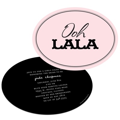 Bachelorette Party Invitations -- Ooh La La Lingerie Bachelorette Party Invitations -- Ooh La La Lingerie
