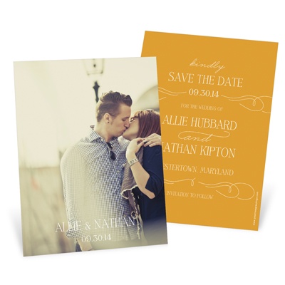 Save the Date Cards -- Swirling Vintage Script Save the Date Cards -- Swirling Vintage Script
