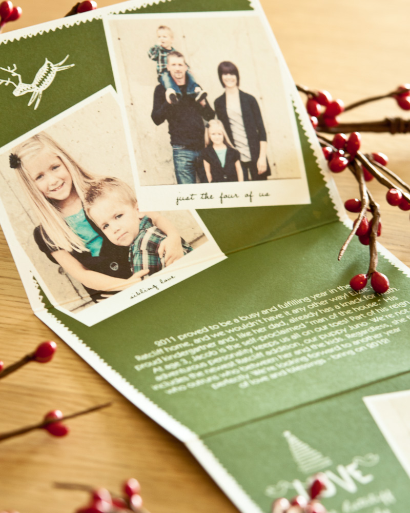 Modern Christmas card letter Modern Christmas card letter