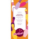 All Strikes -- Pink Birthday Invitation All Strikes -- Pink Birthday Invitation