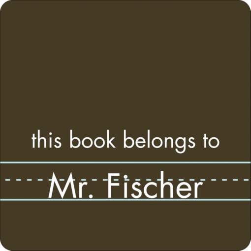 Book Sticker -- Chalk Board Book Sticker -- Chalk Board
