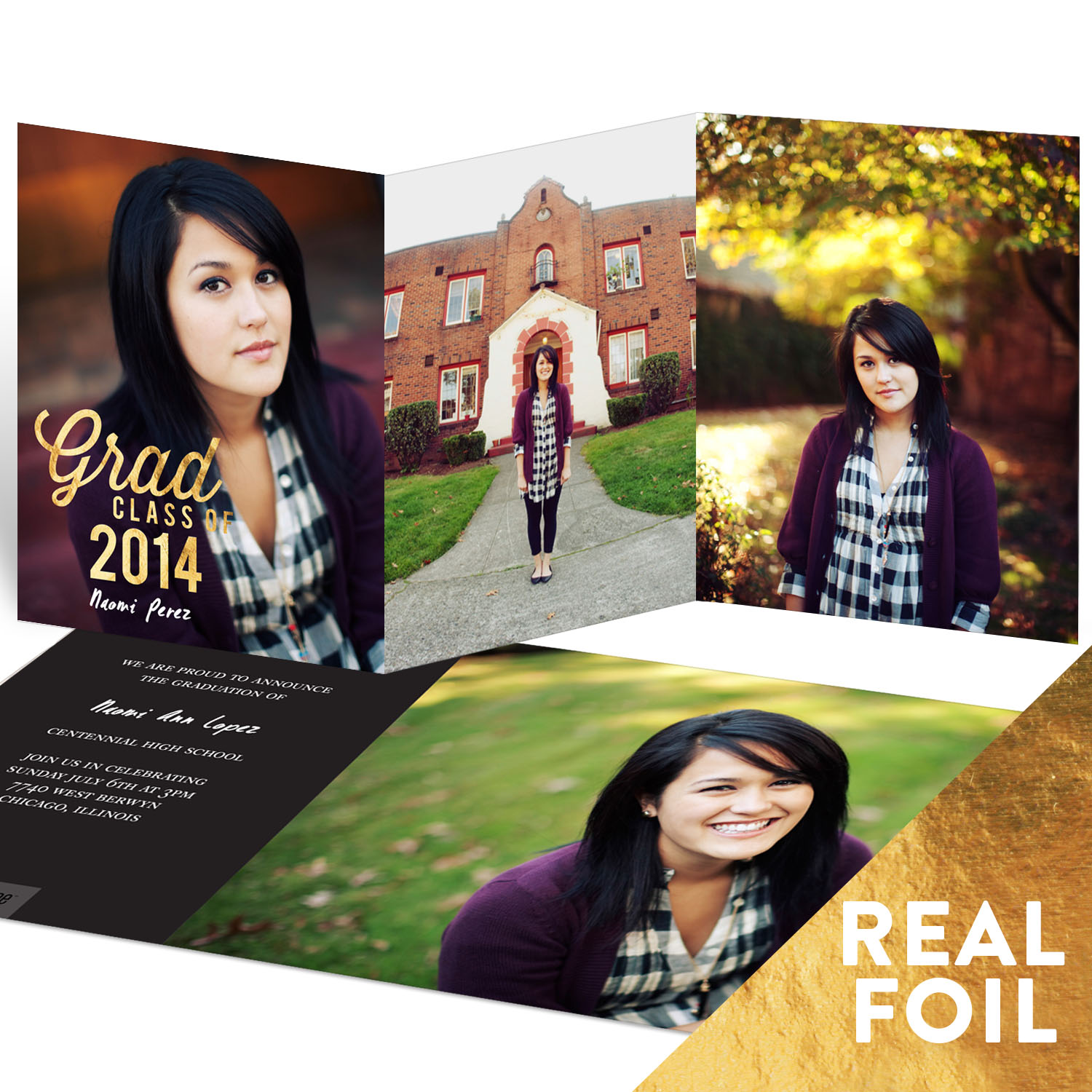formal high school graduation announcement