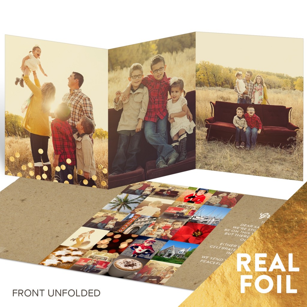 trifold christmas photo cards
