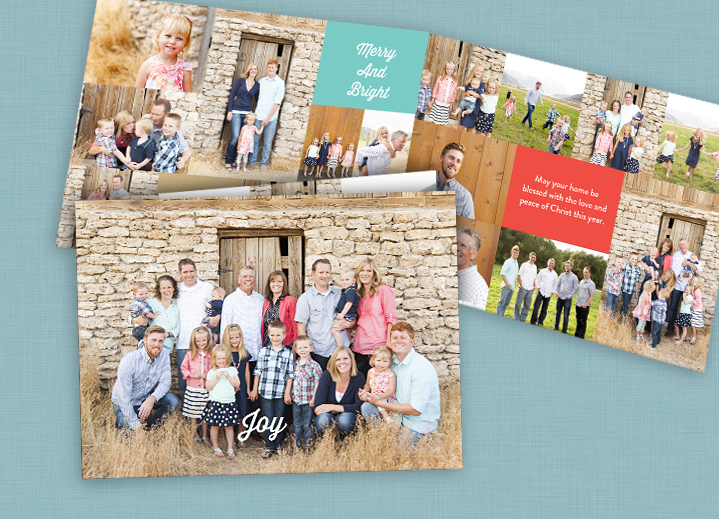 This Pear Tree Greetings' customer held a photo shoot with the entire family to make a memorable and beautiful Christmas card! Christmas card ideas