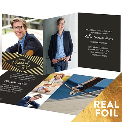 folding graduation invitations
