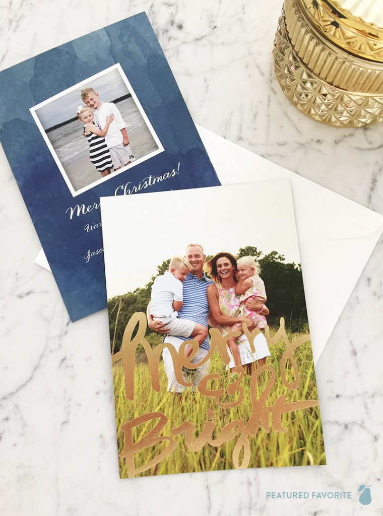 Christmas card idea from Pear Tree customer: Bold Foil Christmas cards Featured Favorite Bold Foil Christmas card idea