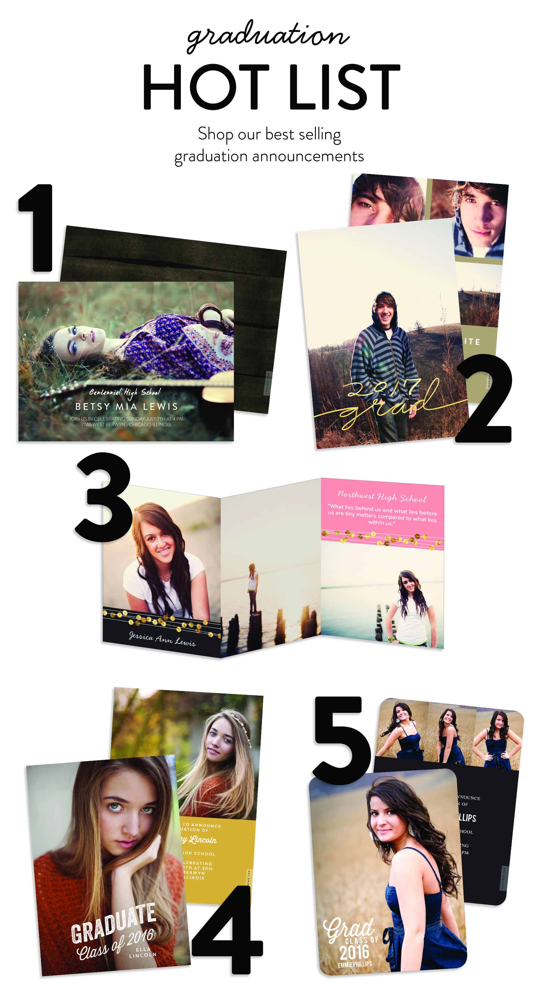 Hot List Top Graduation Announcement Ideas Pear Tree Blog Graduation Hot List Top Announcement Ideas From Pear Tree