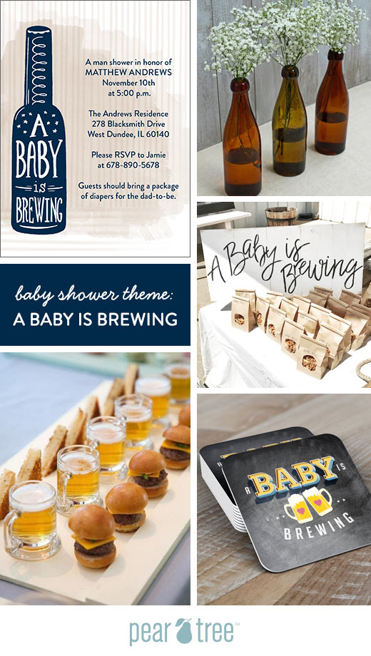 Baby Shower Theme A Baby Is Brewing Pear Tree Blog